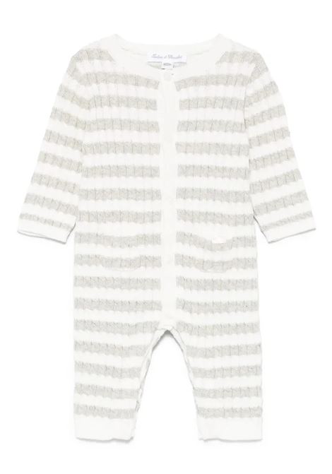 Pigiama Bianco A Righe In Maglia TARTINE ET CHOCOLAT | CA3205013